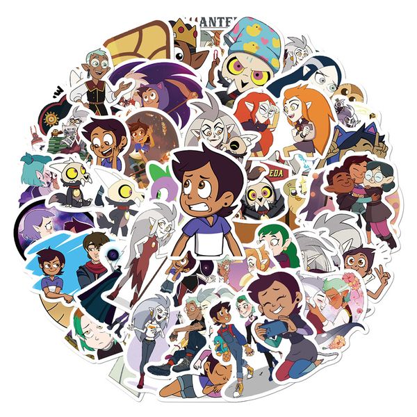 

50pcs waterproof skateboard stickers us animation for car baby helmet pencil case diary phone lapplanner decoration book album kids toys diy