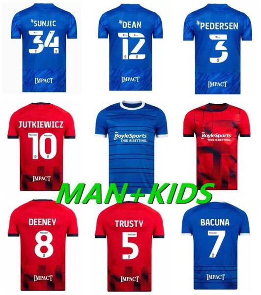 

22 23 birmingham soccer jerseys lukasz jutkiewicz classic sports home blue away red football 6, Black;yellow