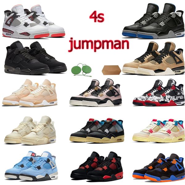 

jumpman 4s og basketball shoes outdoor design trainers 36-46 with box, Black