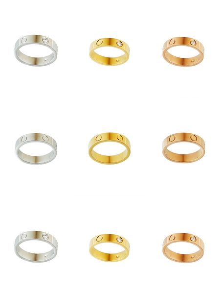 

love screw ring mens rings classic luxury designer jewelry women titanium steel alloy gold-plated gold silver rose never fade not allergic -
