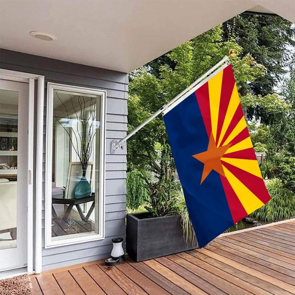 

usa arizona state flag america banner 3x5 ft polyester hipping with brass grommets for indoor outdoor decoration