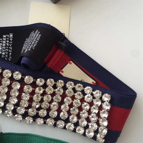 

2019 elastic stripe full crystal rhinestone headband runway headwrap green and red strap clear crystal pave women party wedding co269n, Silver