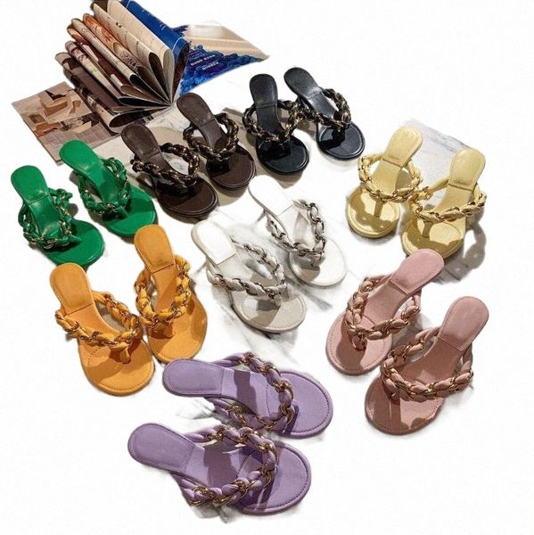 

designer women sandals fashion beach sandal flat slides flip flops woven slippers woman, Black