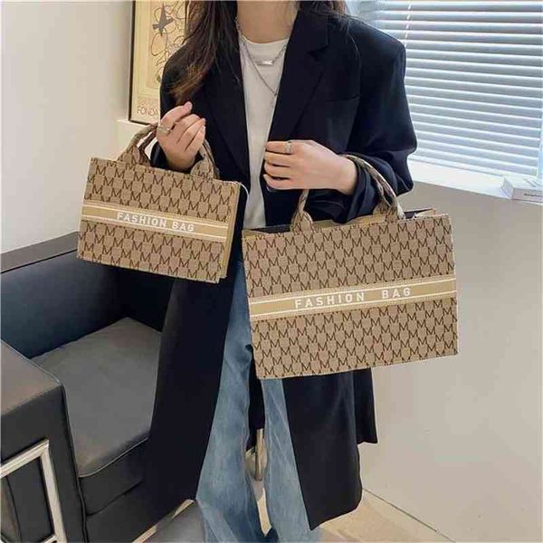 

65% off online factory clearance autumn canvas simple portable tote bag foreign style leisure personalized bag 2022 wholesale