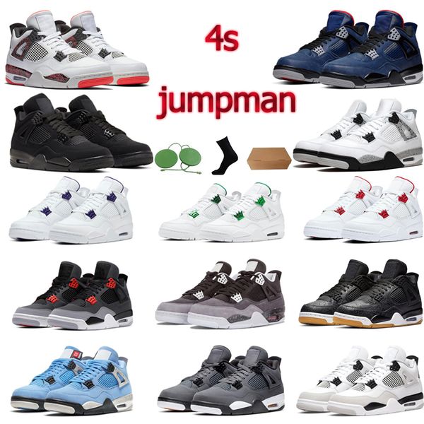 

sneakers outdor 4 sail basketball shoes 4s noir university blue black cat shimmer men star fish mushroom orange metallic women trainers