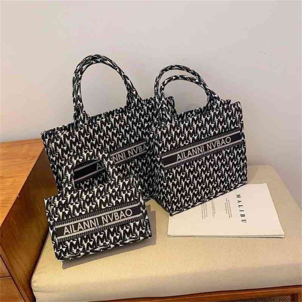 

65% off online factory clearance super low fashion large capacity tote hand canvas embroidery one shoulder bag