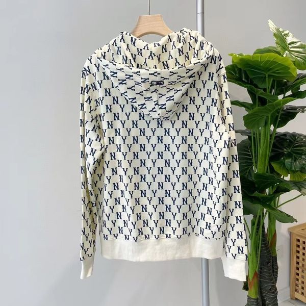 

autumn printed sweatshirt loose zip open casual fashion sweatshirt, Black