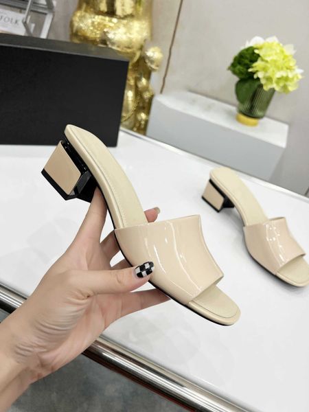 

summer casual slippers ladies mules purple rubber sandals leather pumps low heel slippers, Black