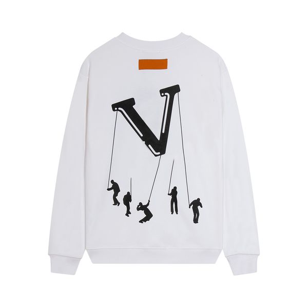 

designer mens hoodie letter sweater for men and women loose long sleeve, Black