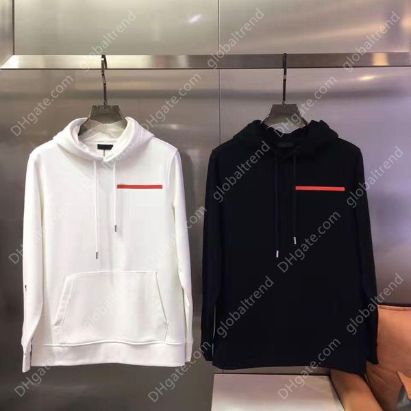 

mens hoodie with pattern letters stripre sweatshirt hooded terry j, Black