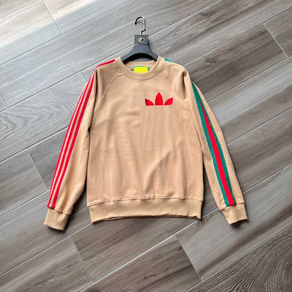 

men's plus size hoodies & sweatshirts round neck embroidered and printed polar style summer wear with street pure cotton 45, Black;brown