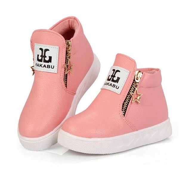 

fashion children girls warm boots designer brand infant sneakers autumn and winter kids sports shoes casual baby boys running shoe302j, Black;grey