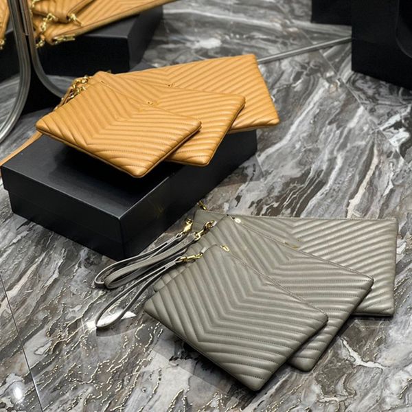 

designer bag handbag wallets striped zipper handbag leather clutch women envelope wallet
