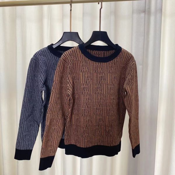 

2022 new autumn winter milan runway sweaters o neck long sleeve high end jacquard pullover women's designer 0822-25, White;black