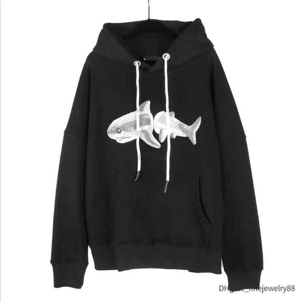 

plamhoodies sweatshirts designer plams women fashion bear embroidery letter print hoodie men sweatshirt shark long sleeve over s, Black