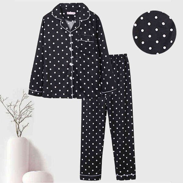 

maternity pyjama set long sleeve pants nightwear dot printing fashion maternity clothing loungewear l2xl j220813, White