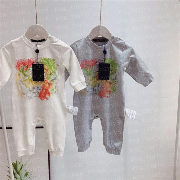 

classic letter baby rompers jumpsuits soft comfortable kids onesies clothing infant girls boys romper long sleeve240e, Blue