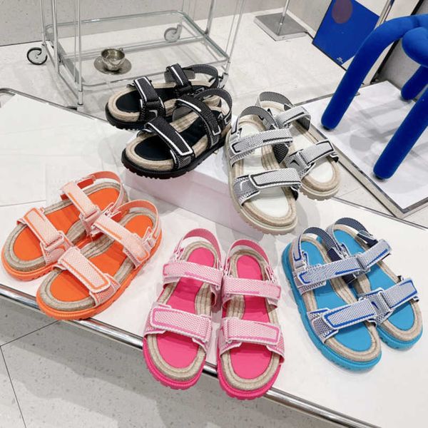 

designer platform sandal summer shoes vacation style women's hemp rope leather flat slippers, Black