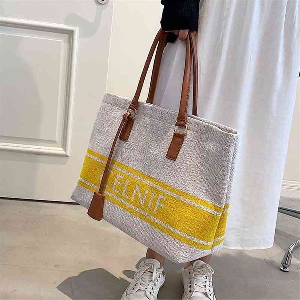 

65% off online sale wholesale large capacity bag women's summer versatile 2022 new fashion single shoulder canvas student portable tote