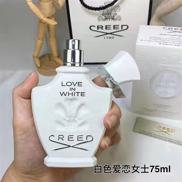 

new creed cologne love in white perfume for woman spray 75ml edp with long lasting charm fragrance lady eau de parfum fast deliver302z