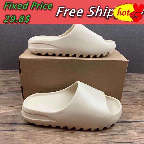 

summer designer slippers men woman slider vermillion mineral blue onyx pure sandals slide slipper foam ochre runr bone desert ararat runr, Black