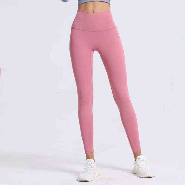 

women's leggings yoga pants pilates elastic tight hip lifting sports fitness legging gym clothes align apparel nude high waist runningi, Black