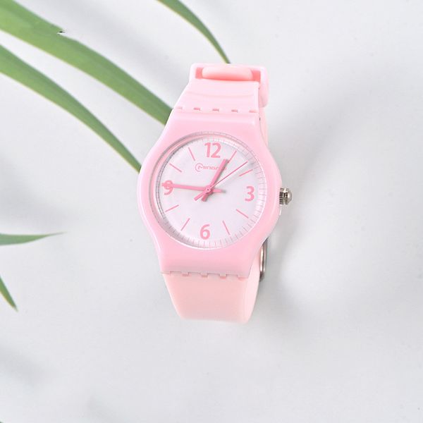 

quartz watch luminous swimming waterproof student exam children's watch, Slivery;brown