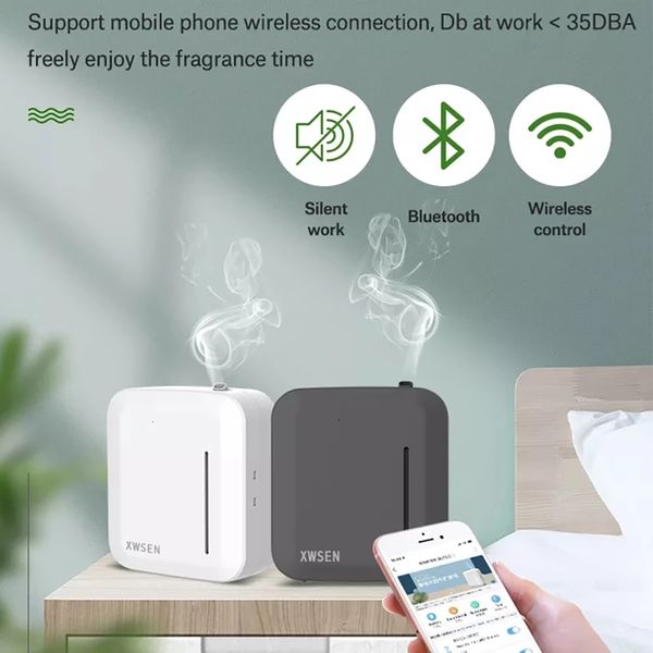 

epacket intelligent aroma fragrance machine air purifiers scent unit essential oil aroma diffuser 150ml timer app control for home l office