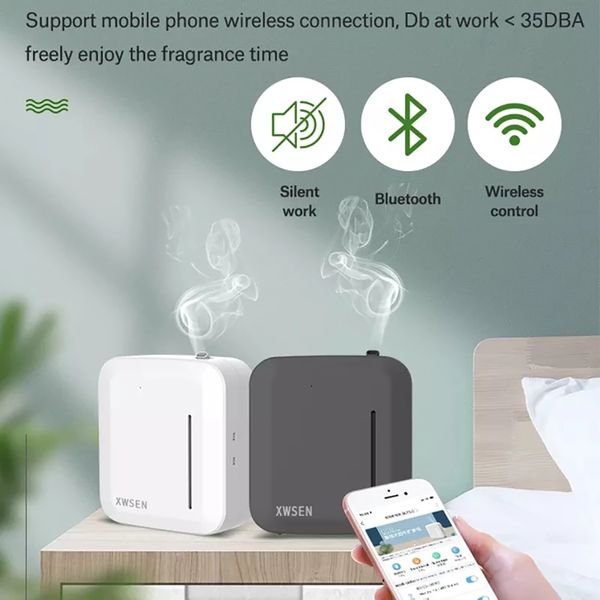 

epacket intelligent aroma fragrance machine air purifiers scent unit essential oil aroma diffuser 150ml timer app control for home l office