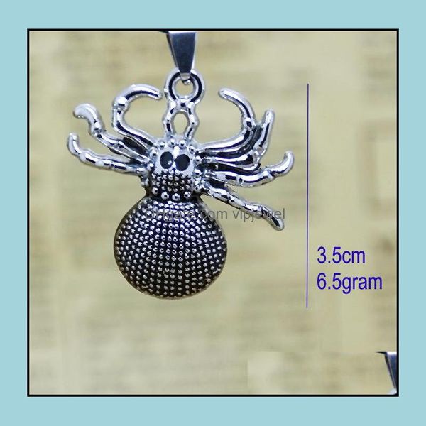 

pendant necklaces jewelry men and women pop spider necklace drop delivery 2021 pendants vipjewel dhi1s, Silver