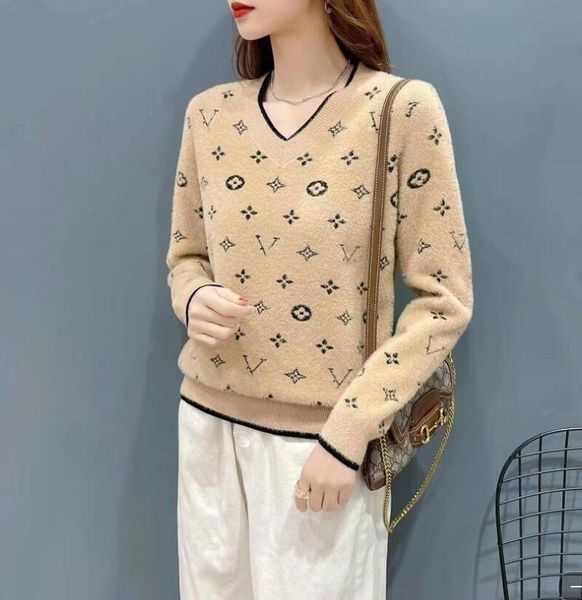 

women sweaters full print letter knitting sweater high street pullover brand, White;black