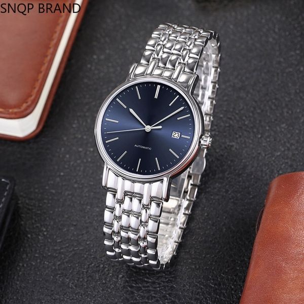 

watch blue plate automatic mechanical mens 0228 41558 5871 8, Slivery;brown