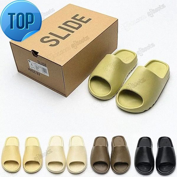 

r slipper men eva rubber woman comfortable sandals glow green soot onyx black bone resin desert sand pure foam slides mens slider