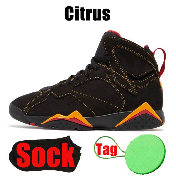 

jumpman 7 7s mens womens basketball shoes trophy room afrobeats citrus sapphire cardinal flint bordeaux pure money men trainers sports, Black