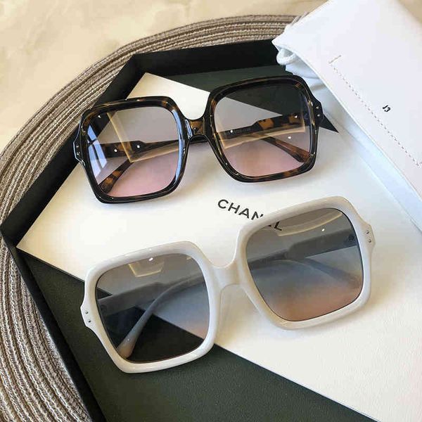 

vintage oversize square sunglasses luxury brand big frame women sun black fashion gradient female glasses oculos, White;black