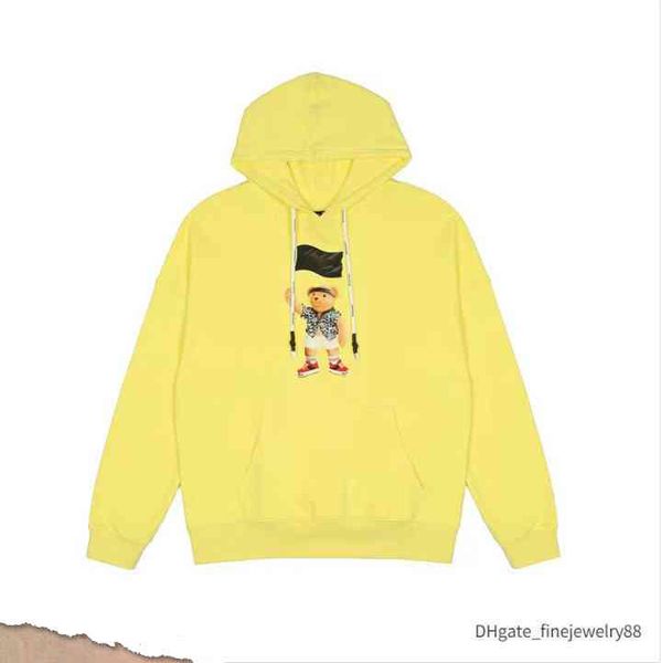 

brand mens womens designers hoodies fashion man bear long sleeve angels hoodie clothing sweaters hip hop palms clothes sweatshirts 10, Black