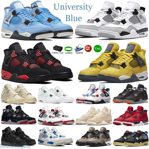 

basketball shoes designer sneakers orange laser blue neon men 4 4s eur 36-47