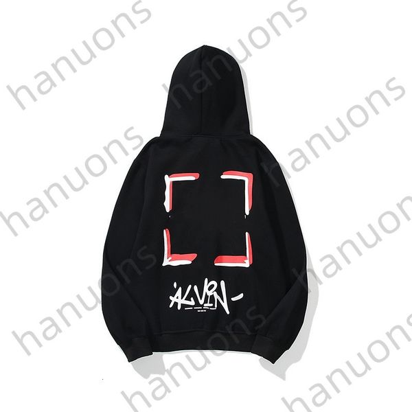 

men's hoodies off sweatshirts graffiti letter hooded sweater brands tracksuits color gradient arrow print coat yi3l, Black