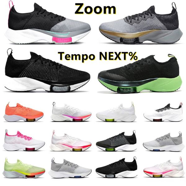 

zoom tempo next% fly knit men running shoes particle grey men women trainers sports sneakers