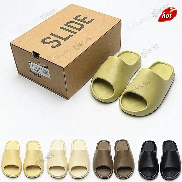 

designer slipper men eva rubber woman comfortable sandals glow green soot onyx black bone resin desert sand pu