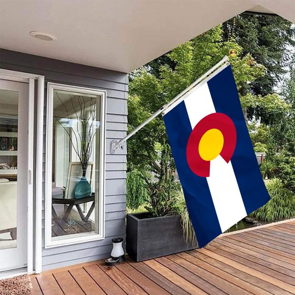 

usa colorado state flag america banner 3x5 ft polyester hipping with brass grommets for indoor outdoor decoration