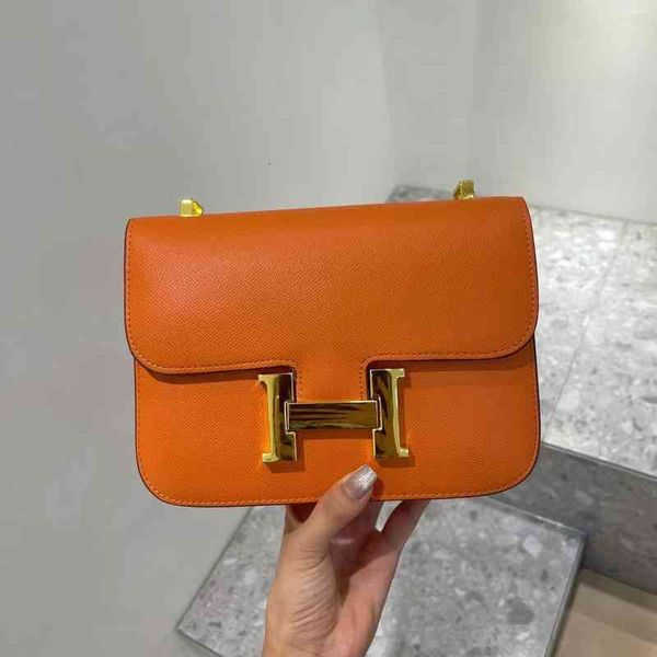 

bags luxury evening h fashion h-button stewardess bag female tofu one shoulder messenger bag versatile small square 56