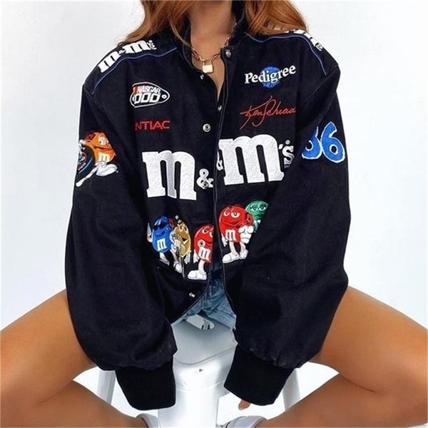 

women's jacket spring and autumn hip-hop street american zipper cardigan motorcycle clothing brand fashion ins trend 220819, Black;brown