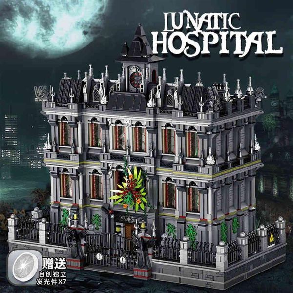 

light version 7537pcs lunatic hospital 6619pcs sanctum sanctorum creator building blocks architecture bricks kids toys gifts196w