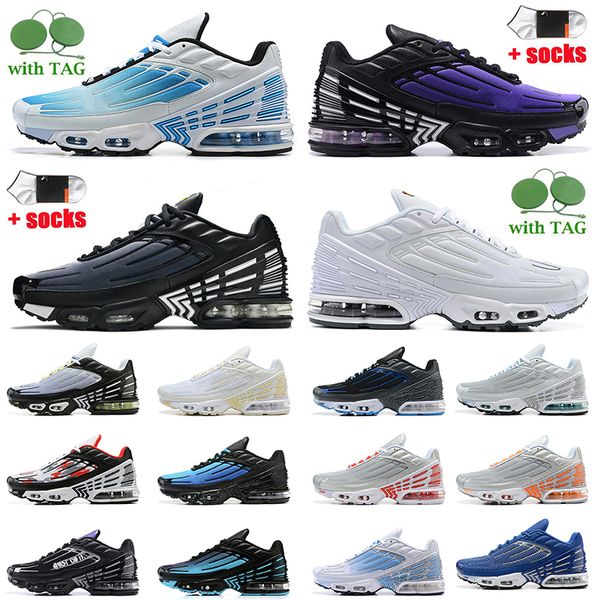 

fashion tn plus 3 running shoes 2022 tuned iii tns 3.0 women mens trainers laser blue purple gold obsidian mesh triple white og black wolf g