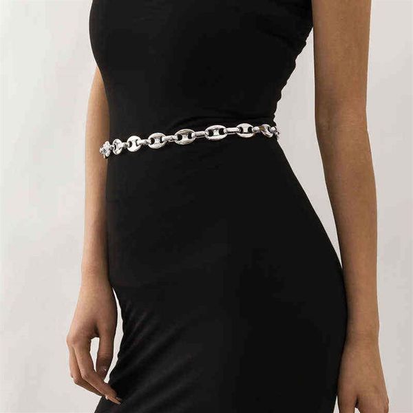 

belts accessories women's evening corset waist chain belt for luxury designer brand elegant dresses pants gift female goth pu268w, Black;brown