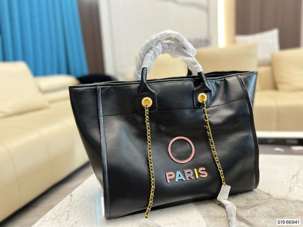 

designers shoulder bag luxurious tote purse handbag message bags cluth brand classic genuine leather crossbody #66941 gold chain 38cm gm