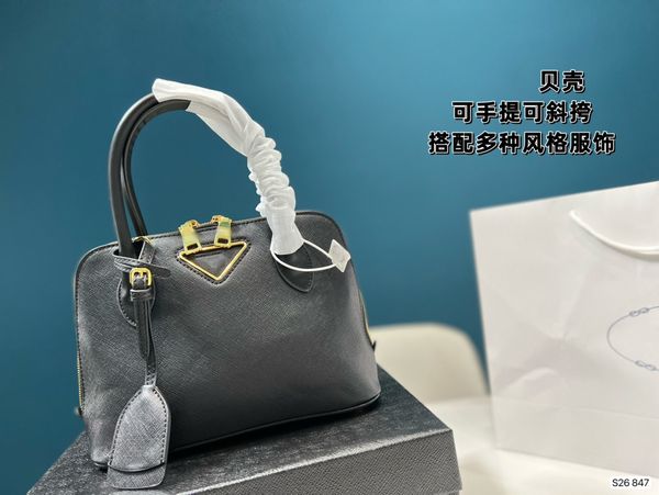 

designers shoulder bag luxurious tote purse handbag message bags cluth brand classic genuine leather crossbody gift box cattlehide 26cm blac