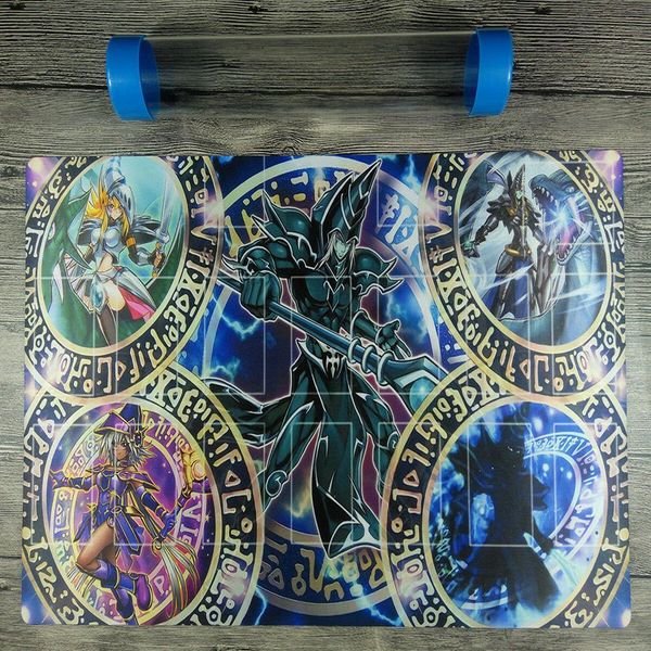 

dark magician deck yugioh rule 4 card link zones tcg playmat mat tube260a