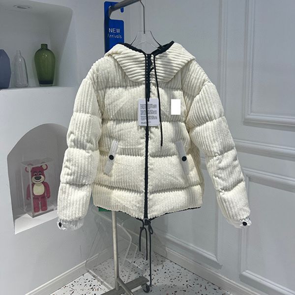 

men's down & parkas winter 2022 loose and thickened little cotton padded jacket white coat couples fashion oversized puffer women menme, Black